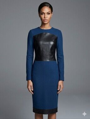 Douglas Hannant | Wool and Leather Dress
